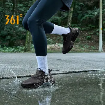 361 מעלות RAINBLOCK ספורט לגברים נעלי ריצה אטים לגשם ריפוד בטכנולוגיה לילה רעיוני זכר נעלי ספורט 672342206
