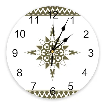 קלאסי מדליית גיאומטריה השעון בסלון עיצוב הבית העגול הגדול שעון קיר אילם קוורץ שעון של שולחן חדר שינה קישוט קיר שעון
