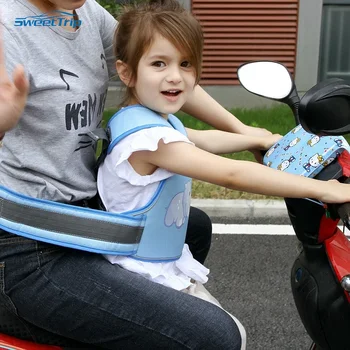 אופני ילד מושב אבטחה ציוד חגורות בטיחות עבור ילדים רוכבים על אופנועים רצועות של ילדים חגורת בטיחות אופנוע חלקים