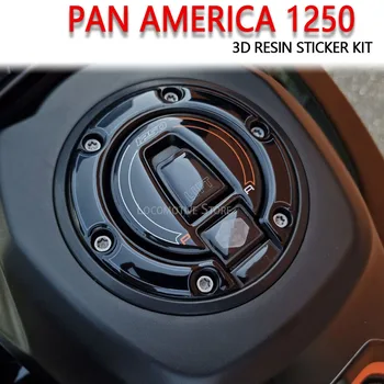 בשביל פאן אמריקה 1250 הארלי דוידסון PanAmerica 1250 2020-2023 3D ג ' ל שרף אפוקסי מדבקה טנק משטח הגנה קיט